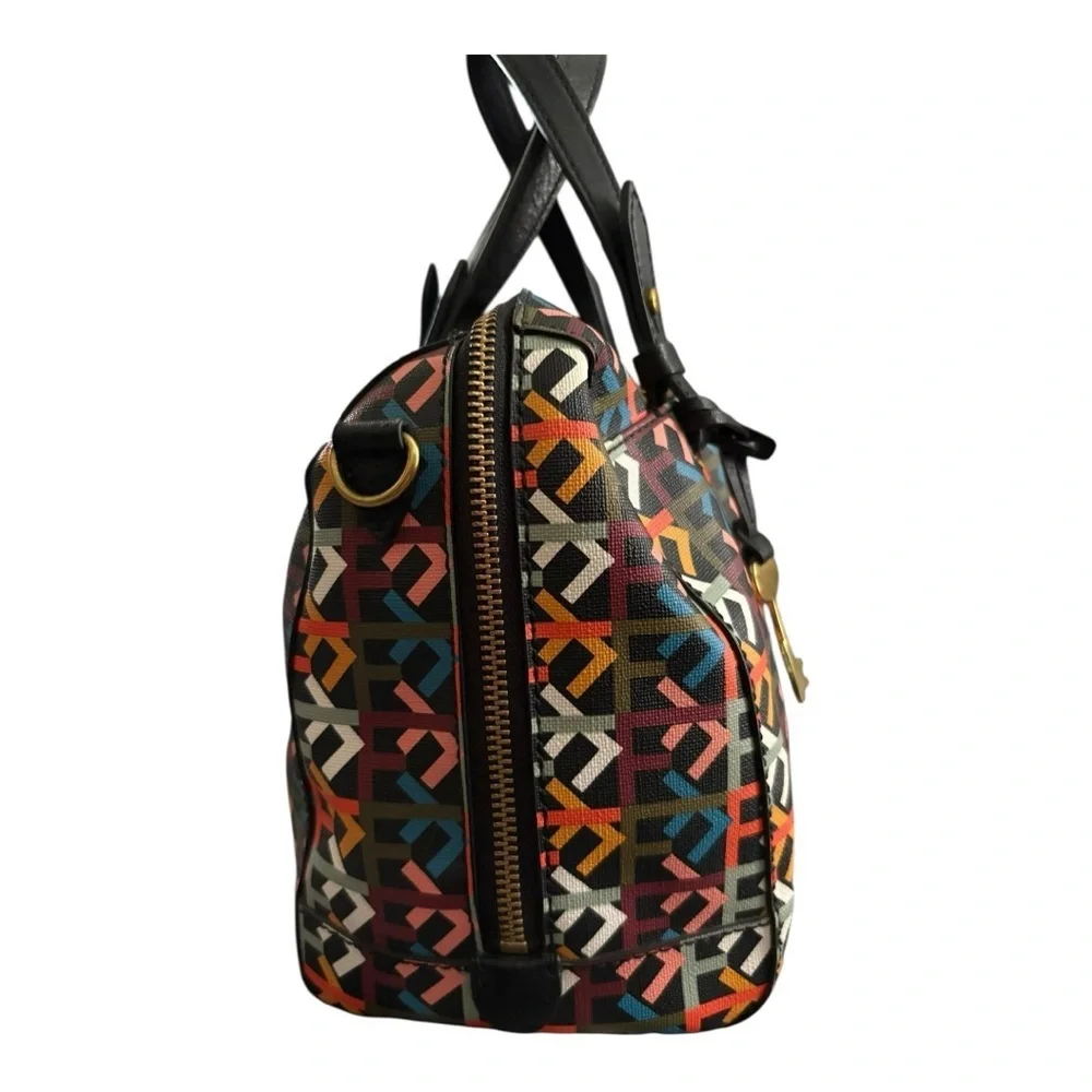 Fossil Rachel Geometric Satchel
